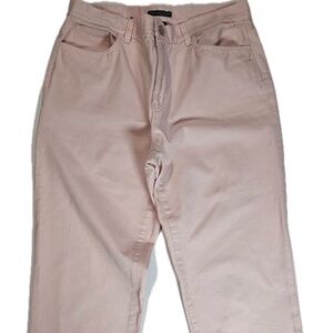 Lauren Ralph Lauren Pants Womens 8 Light Pink Chino Cotton Cropped Casual Solid